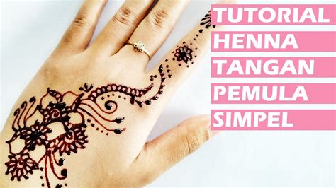 Video cara pembuatan henna tangan simple dengan desain sederhana. ᴴᴰ Tutorial henna tangan simple dan mudah untuk pemula ...