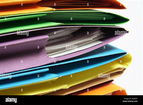 Document Folders Stock Photo Alamy