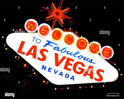 Las Vegas Sign Welcome To Fabulous Las Vegas Nevada Neon Sign Las