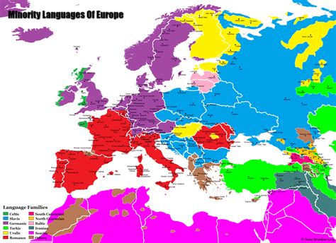 Minority Languages Of Europe Language European Map Netherlands Map