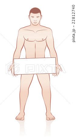 Naked Man Holding Empty Sign Board Clipart K Fotosearch My Xxx Hot Girl