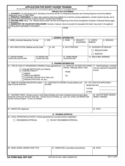 Da 3838 2007 2024 Form Fill Out And Sign Printable Pdf Template