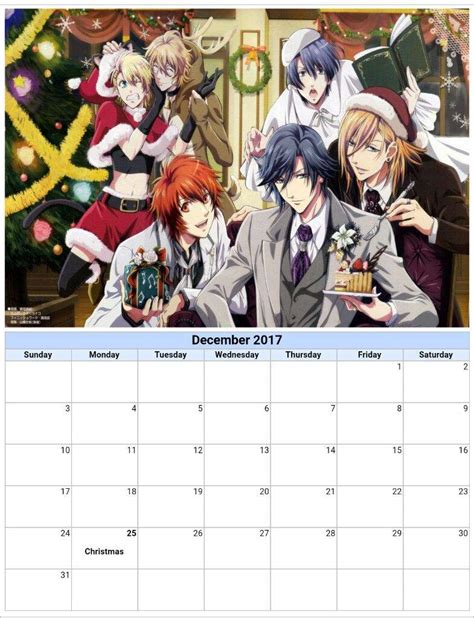 Anime Calendar 2017 Anime Amino