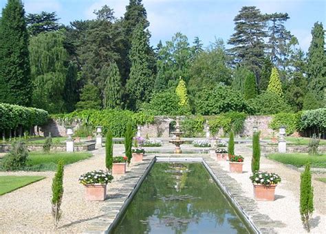 Italian Formal Garden With Long Reflecting Pool Very Classic And