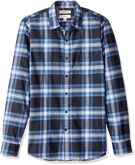 Flannel Goodthreads Mens Slim Fit Long Sleeve Brushed Flannel Shirt