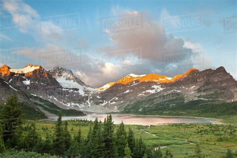 Canada British Columbia Mount Assiniboine Provincial Park Sunrise On