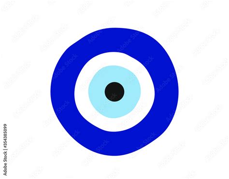 Blue Eye Icon Evils Eye Vector Design Evil Eye Sign Stock Vector