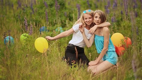Two Teen Girls Best Friends Stock Footage Video 100 Royalty Free