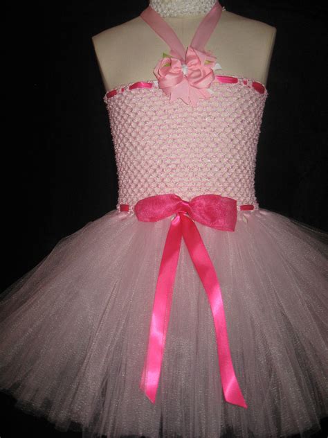 Handmade Tutu Dress Girls Tutu Dress Pink Tutu Dress Birthday Tutu