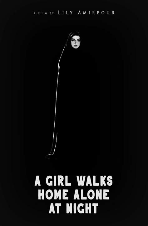 a girl walks home alone at night posterspy