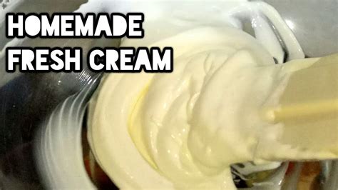 Homemade Cream How To Make Cream At Home Fresh Cream Recipe Youtube