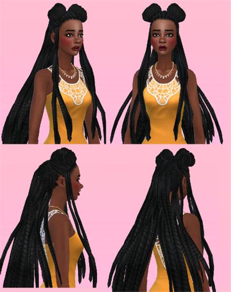 Ilovesaramoon — Glorianasims4 Maxis Match 4c Doll Afro Hair