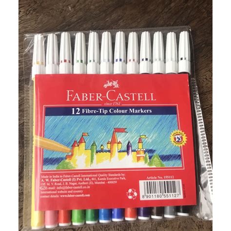 Faber Castell Fibre Tip Colour Markers 10s Shopee Philippines