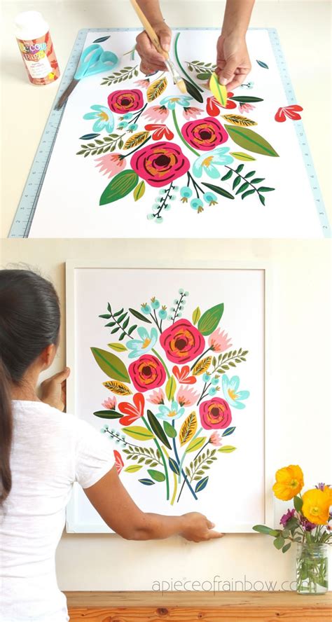 Diy Beautiful Large Wall Art 5 And 1 Hour A Piece Of