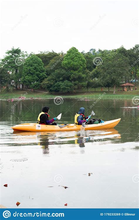 Rc gas boat practice session at tasik idaman,bangi,selangor,malaysia. Women Kayaking In The Taman Tasik Cempaka Lake In The ...