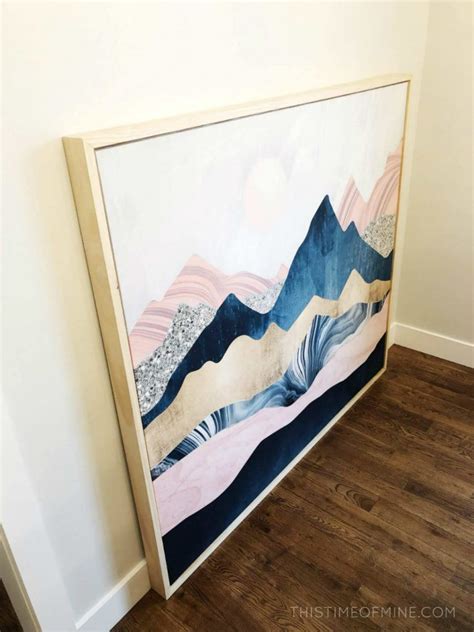 How To Make And Frame Your Own Large Art For Cheap In 2020 Oversized