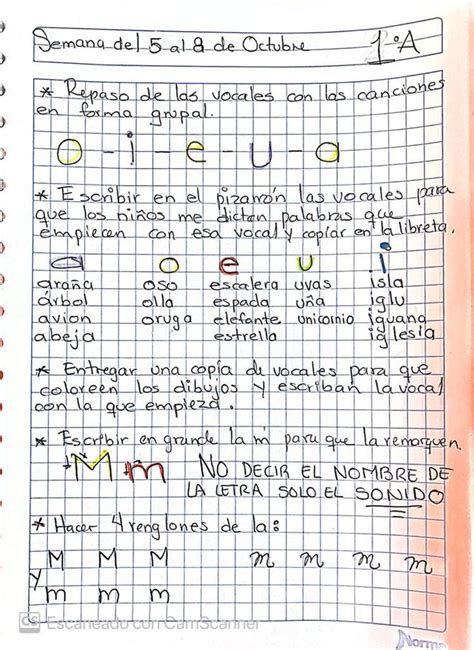 A Handwritten Notebook With Spanish Words And Numbers On The Page Which Are Written In