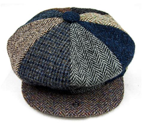 Baker Boy Harris Tweed Flat Cap Glencroft Countrywear