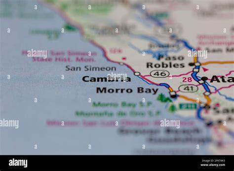 Cambria California Map Hi Res Stock Photography And Images Alamy