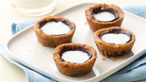 Milk Filled Chocolate Chip Cookie Cups Recipe From