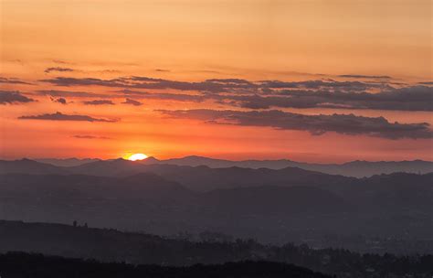 Sunset Over The San Fernando Valley As Seen From San Vicen Flickr