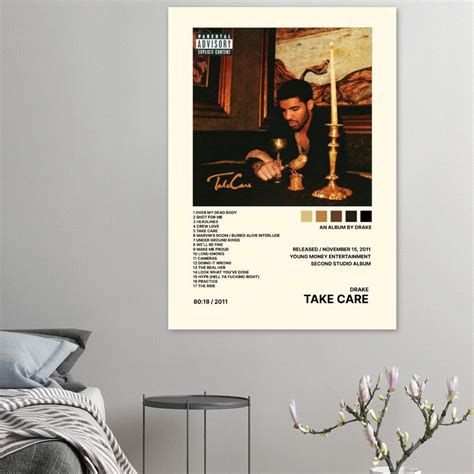 Drake Take Care Album Cover Poster Music Wall Art Sold By Obsessive Glamour Sku