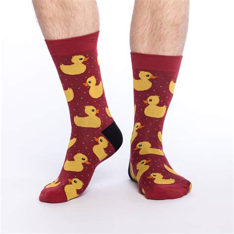 Mens Rubber Ducks Socks Good Luck Sock
