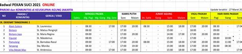 Jadwal misa kamis putih 1 april 2021 di gereja katolik keuskupan surabaya & link streaming youtube simak jadwal misa kamis putih 1 april 2021, lengkap live misa online di berbagai gereja katolik di keuskupan surabaya via streaming di youtube. Jadwal Misa Kamis Putih 2021 - Misa Arwah & Doa - Katekese ...