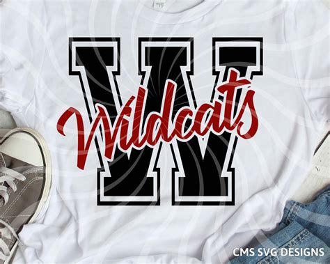 wildcat svg wildcats clipart wildcat varsity letter school etsy
