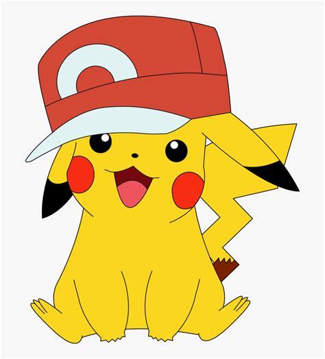 Pikachu With Cap Hd Png Download Kindpng