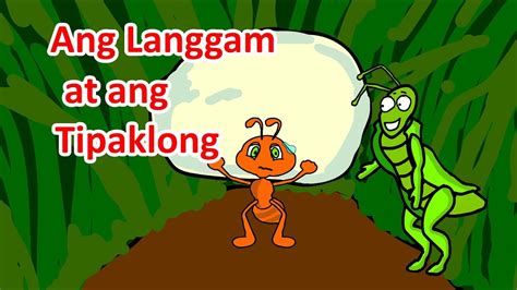 Ang Langgam At Ang Tipaklong Istoryang Pambata Youtube Comic Art