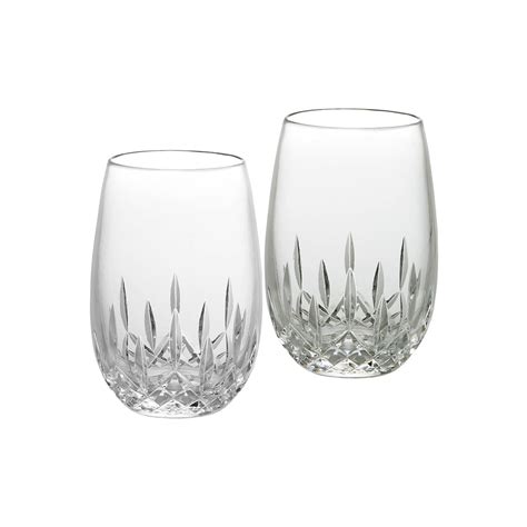Waterford Crystal Essence Set Of 2 Lismore Stemless Glasses For White Wine Ross Simons