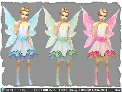 The Sims Resource Fairy Dress For Girls