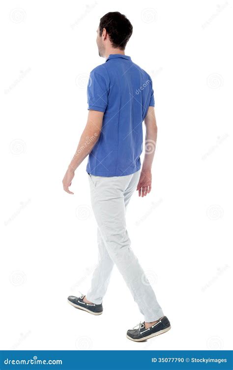 Casual Guy Walking Away From The Camera Stock Photo Image Of Human