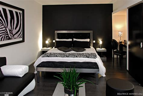 Deco peinture chambre noir et blanc - Idées de travaux