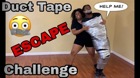 Couples Duct Tape Escape Challenge ‼️ Youtube