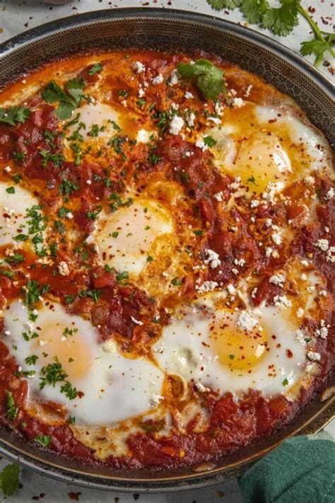 Shakshuka Eggs Poached In Spicy Tomato Sauce Chili Pepper Madness