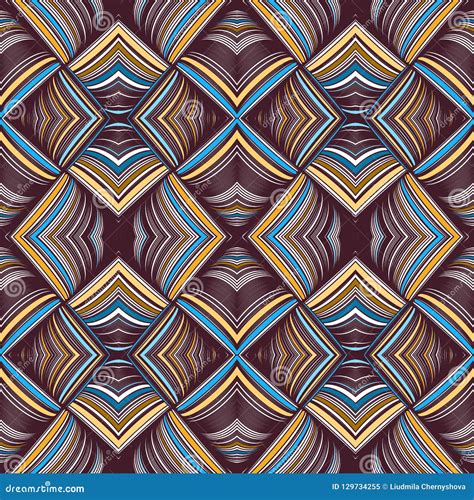 Seamless Pattern Abstract Background With Complicated Ornament Of