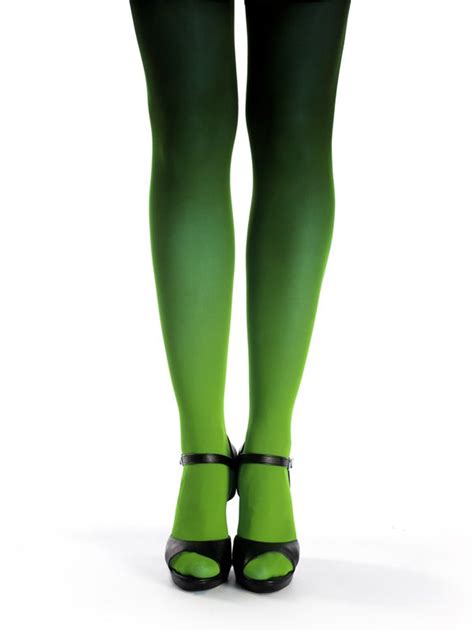 webshop green tights ombre tights fashion tights
