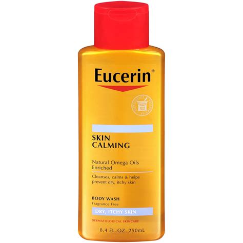 Eucerin Skin Calming Dry Skin Body Wash Oil Fragrance Free 84 Ounce