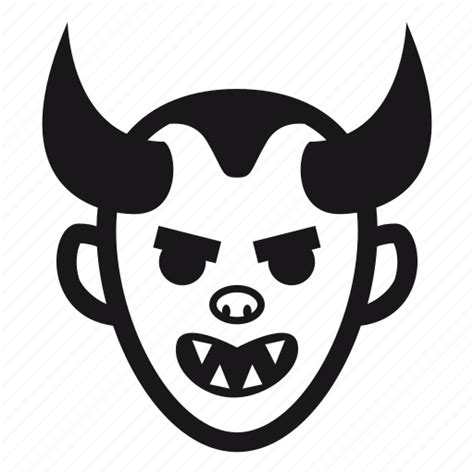 Bad Devil Diabolic Evil Halloween Satan Icon