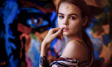 1080x2340px Free Download Hd Wallpaper Face Tattoo Women Model
