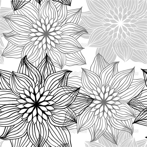 Flowers Patterns Colouring Pages Flower Drawing Drawings Flower