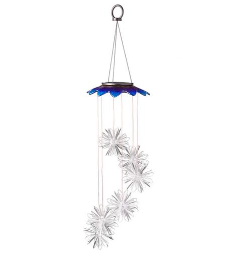 Plowhearth Wind Chimes And Mobiles Color Changing Solar Mobile With 3d