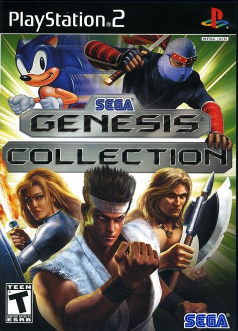 Sega Genesis Collection 2006 Playstation 2 Box Cover Art Mobygames