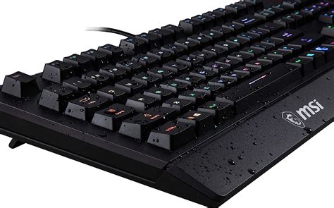 Msi Vigor Gk20 Rgb Gaming Keyboard Uk Layout Membrane Switches