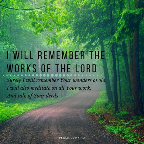 Psalm 7711 12 Psalms I Will Remember You Psalm 77