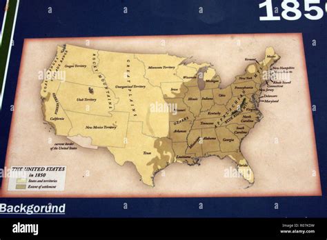 Us Map 1850 Hi Res Stock Photography And Images Alamy