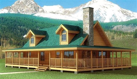 Houses with porches are an integral part of americana. The Best Of Log Cabin House Plans With Wrap Around Porches ...