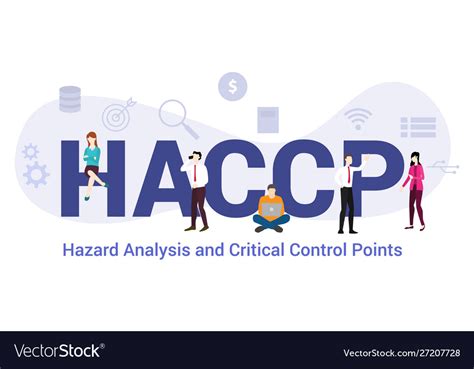 Haccp Hazard Analysis And Critical Control Points Vector Image